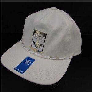 adidas Originals 5 Paneled Limited Strapback Hat Off White Gold Metallic Unisex